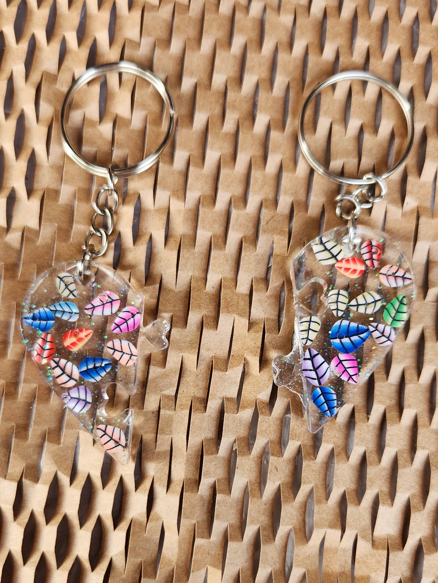 Heart keychains