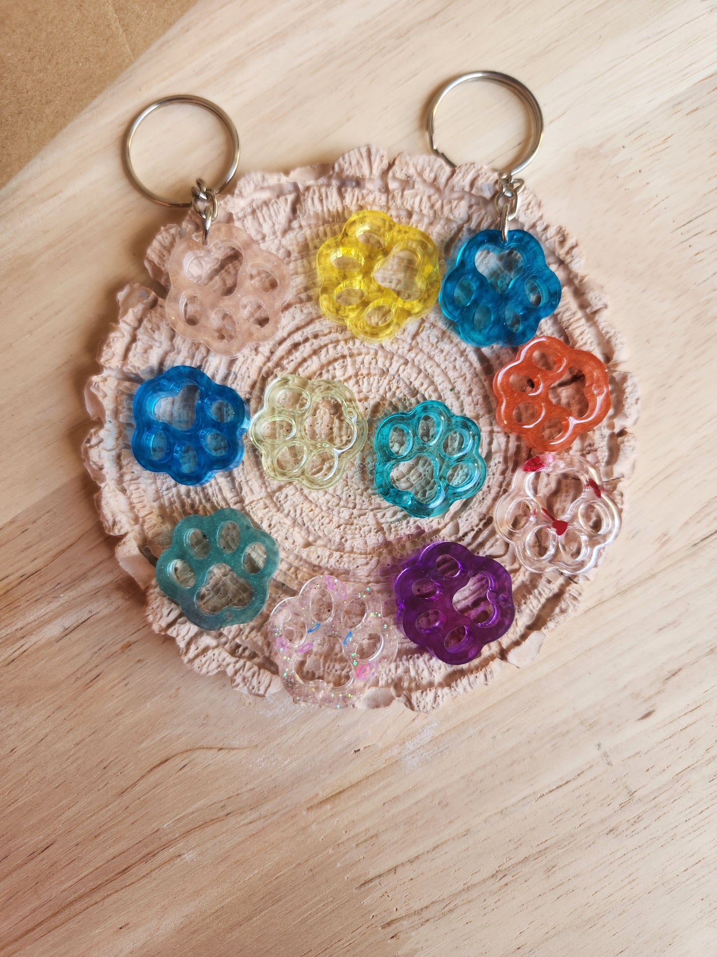 Paw keychains