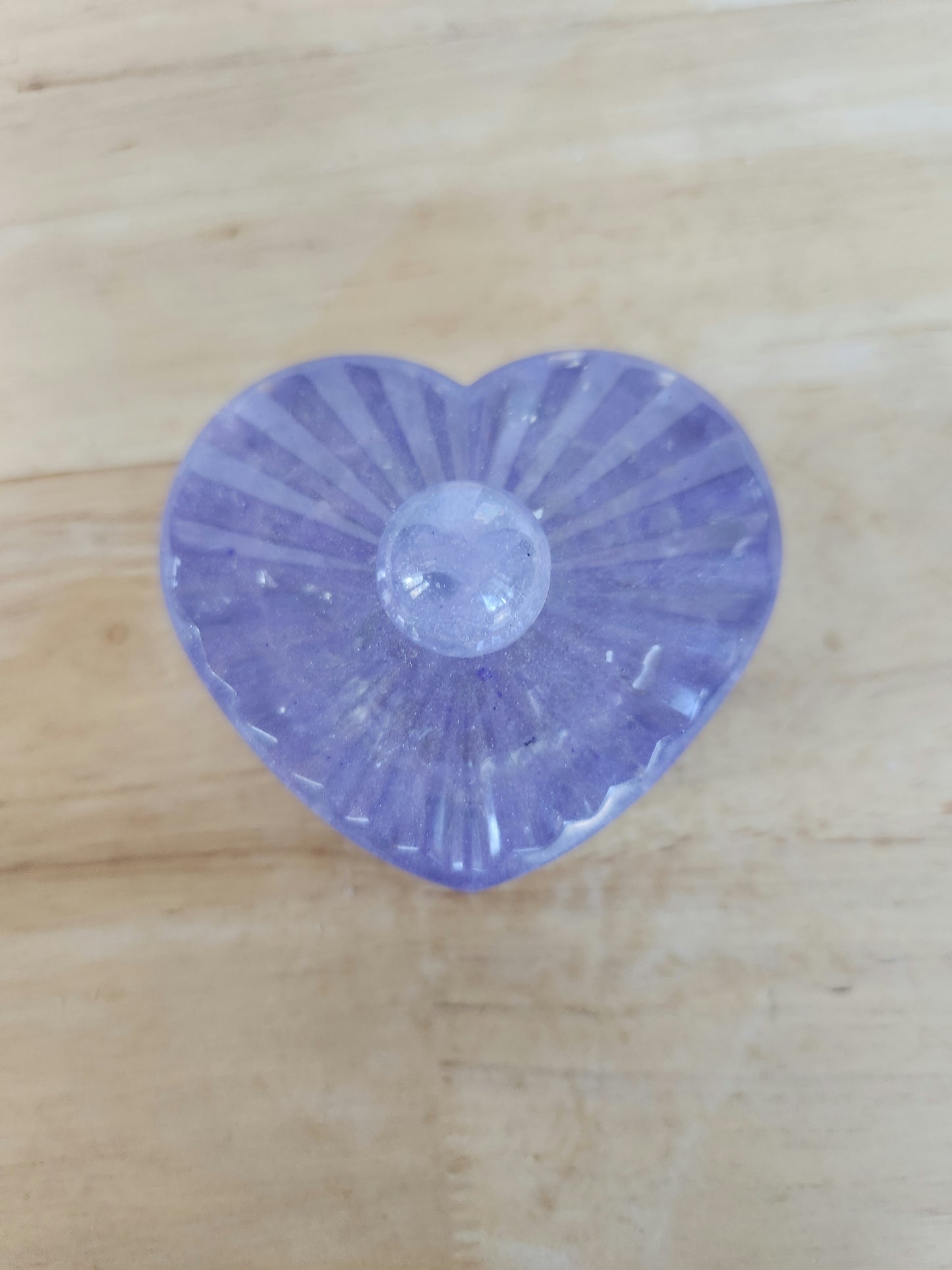 Storage Resin Heart Jar