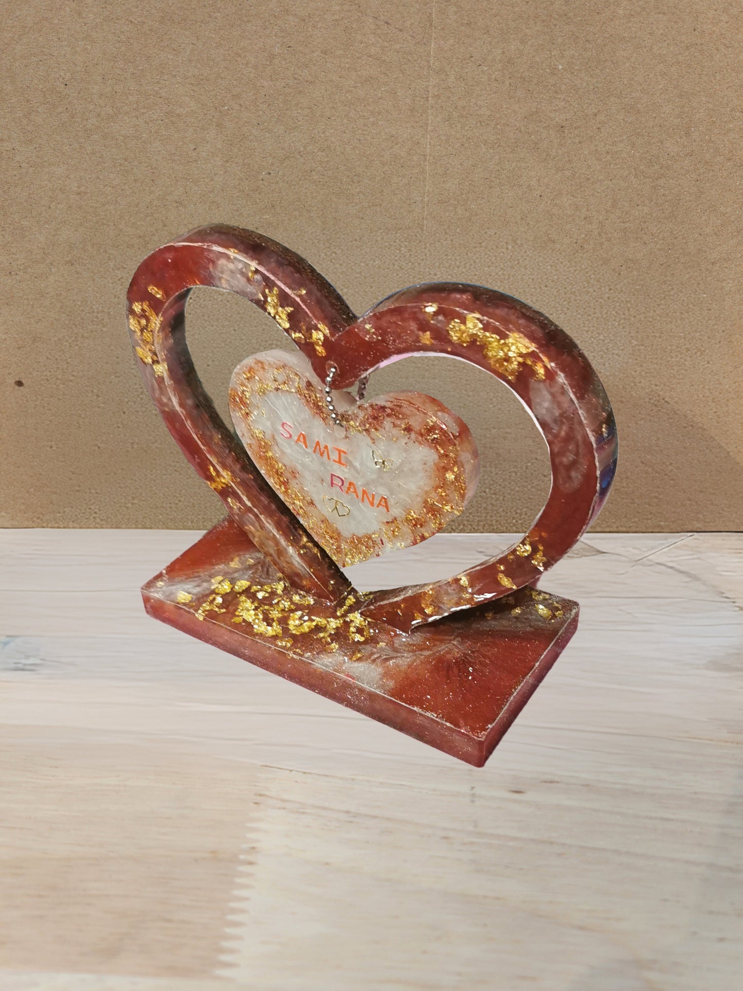 Double heart keepsake