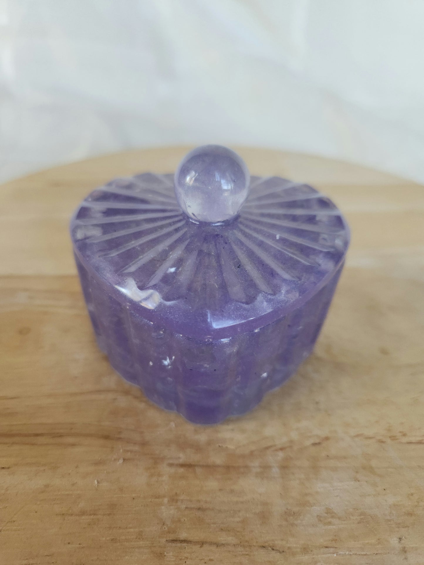 Storage Resin Heart Jar