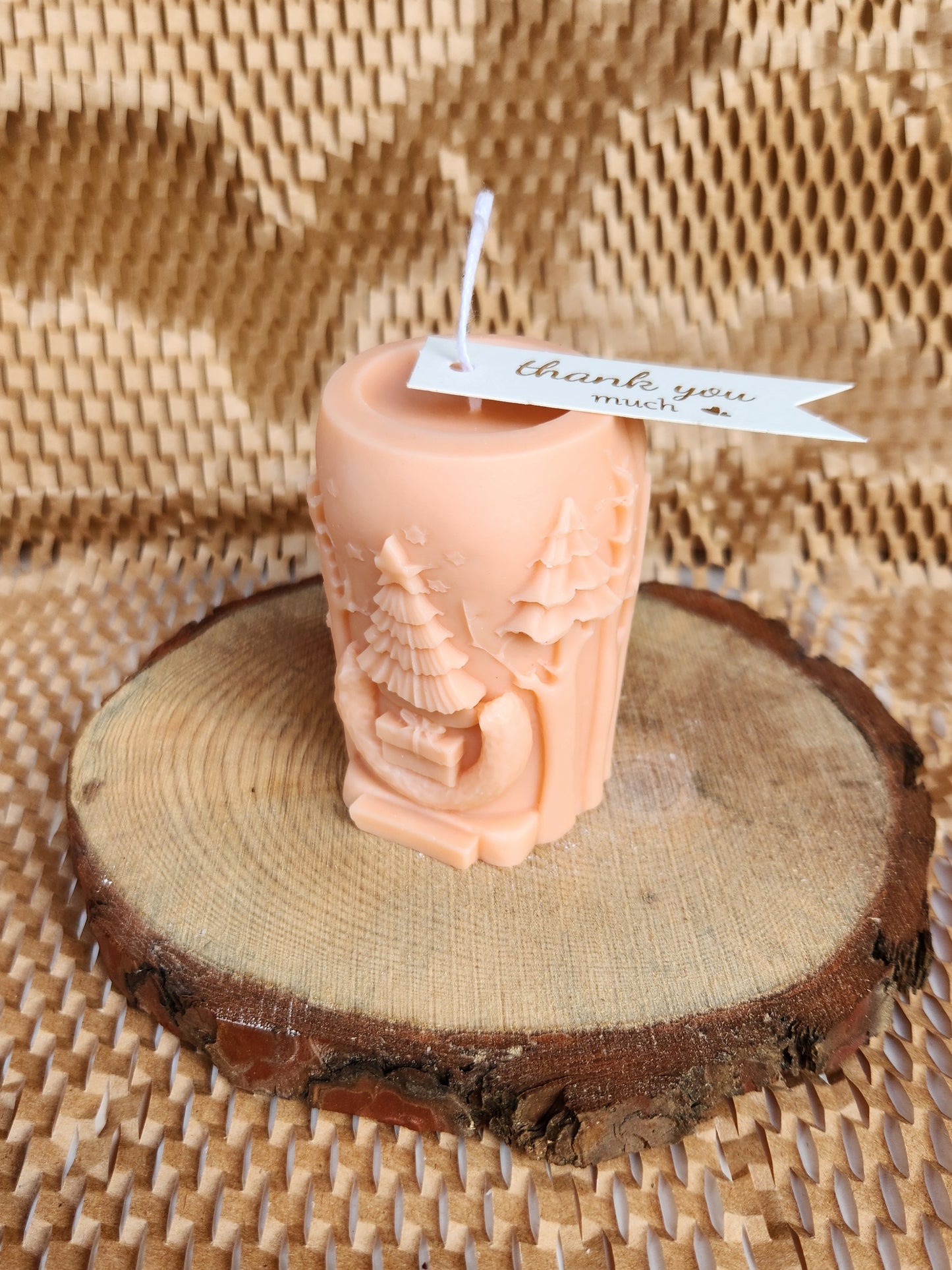 Enchanted Christmas Forest Pillar