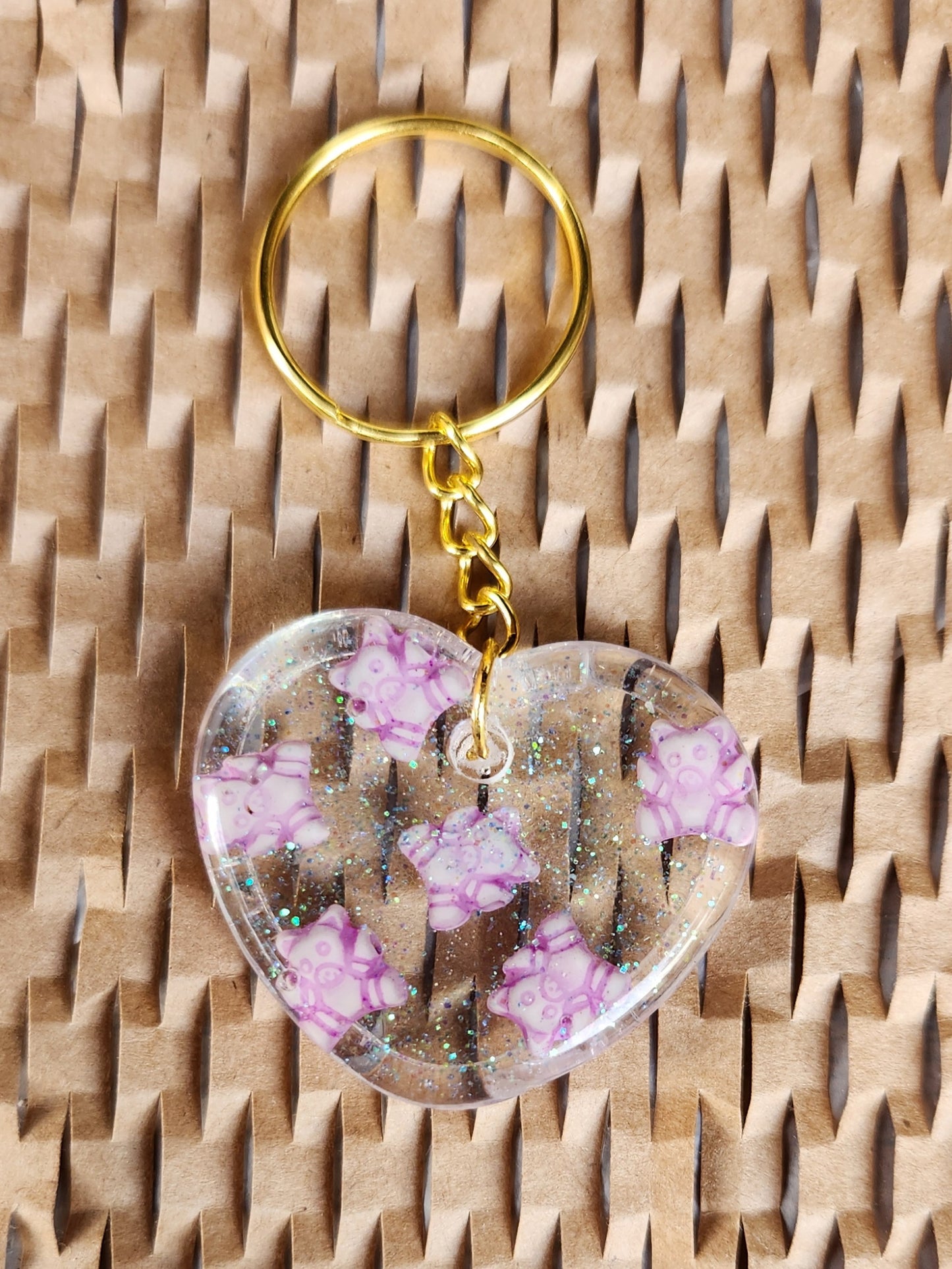Heart keychains