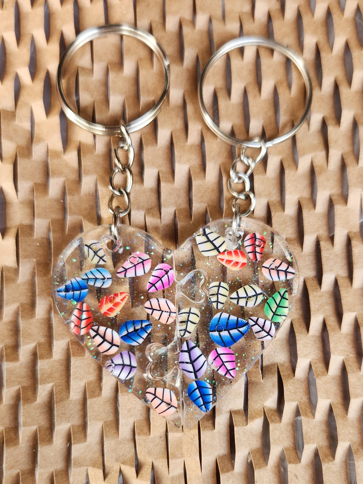 Heart keychains