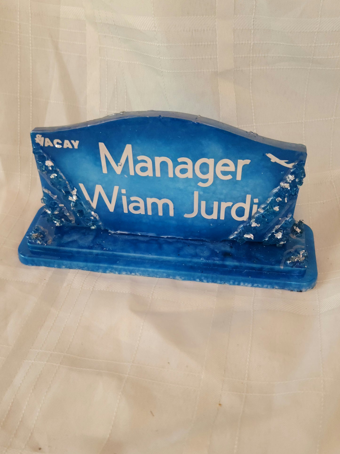Manager Rectangular Resin Sheild