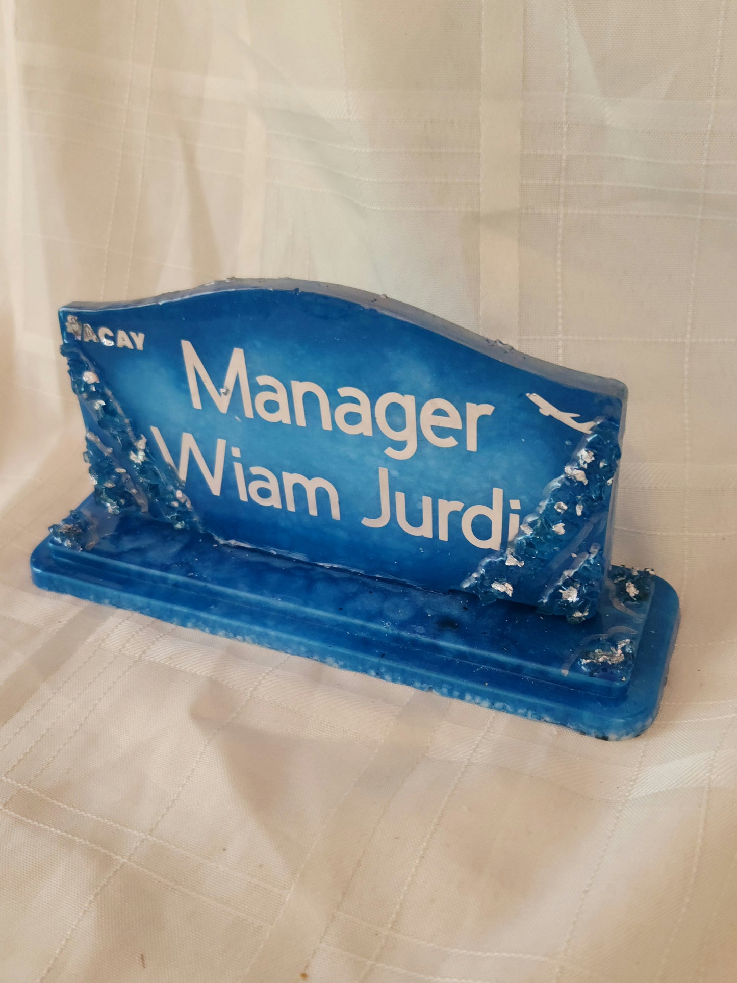 Manager Rectangular Resin Sheild