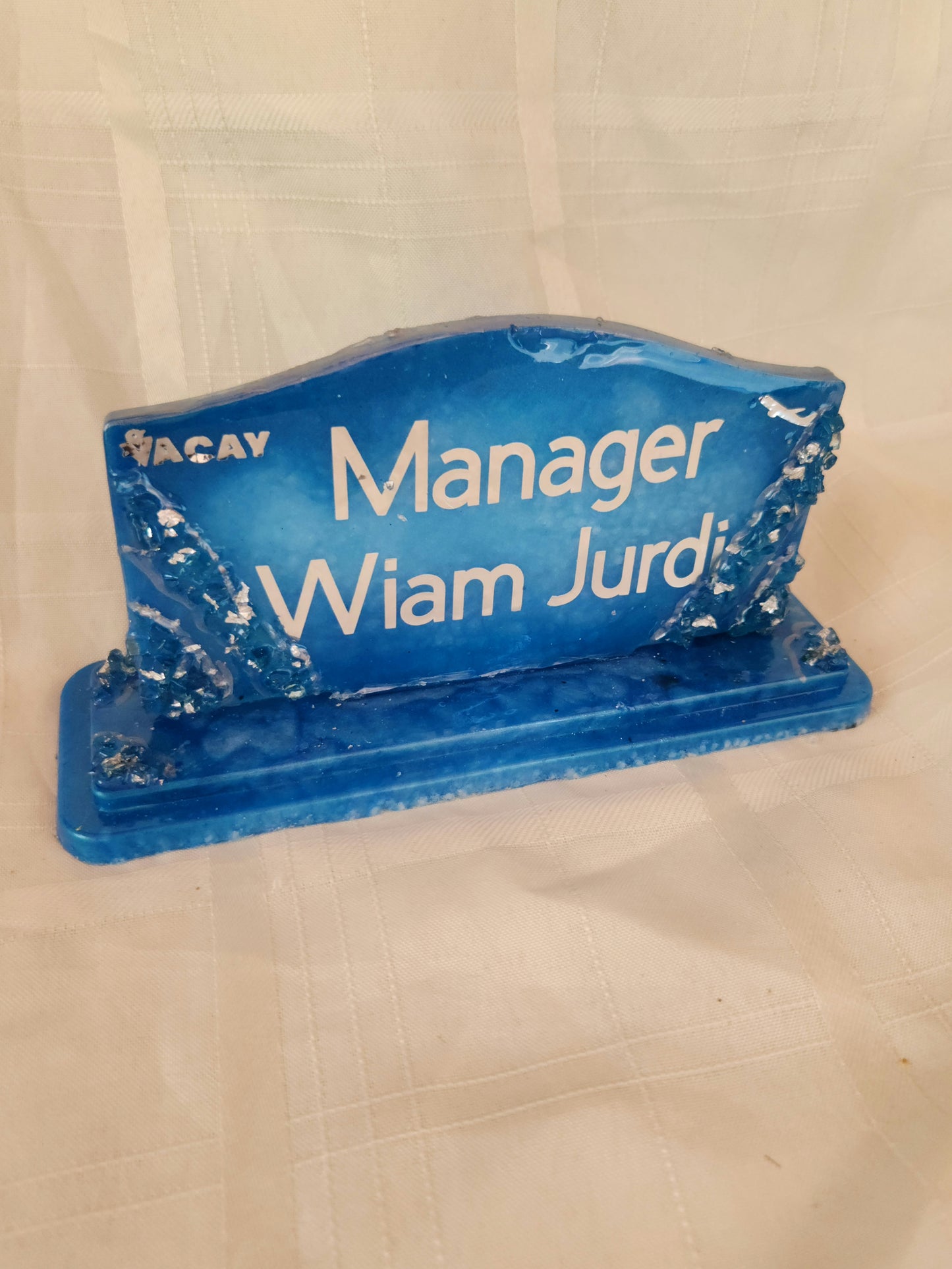 Manager Rectangular Resin Sheild