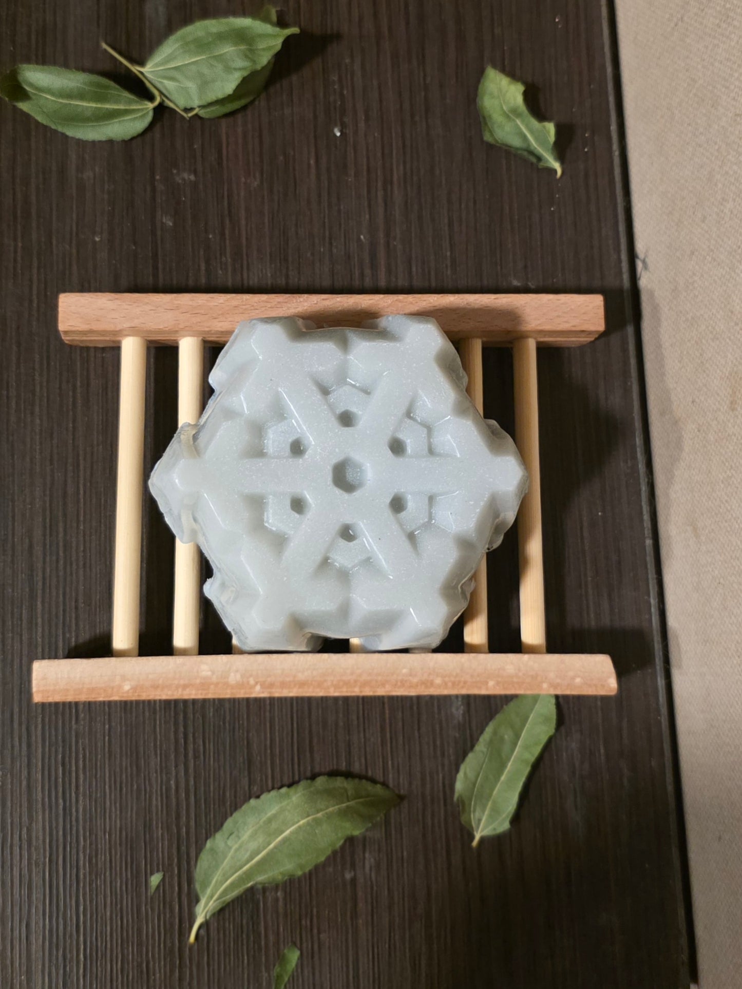 Christmas Snowflake Soap