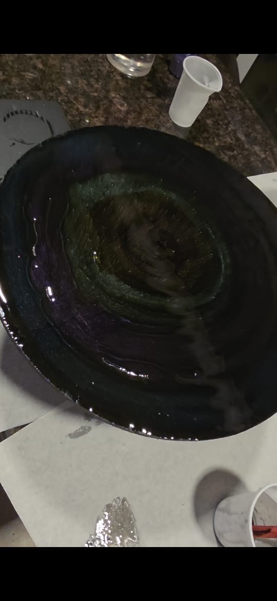 Wings of Time | أجنحة الزمن – Galaxy Resin Art Clock