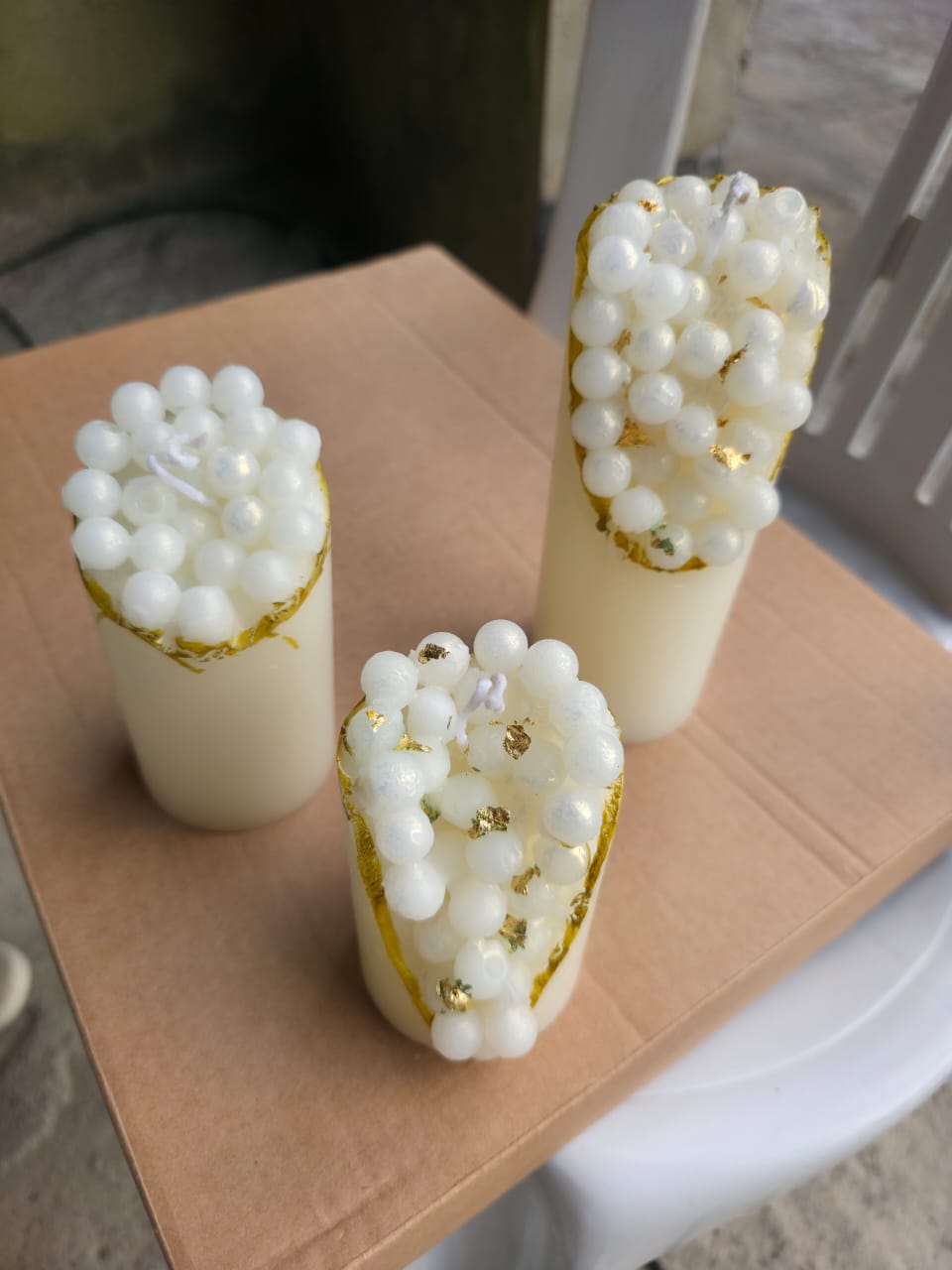 Pearl Pillar Candles