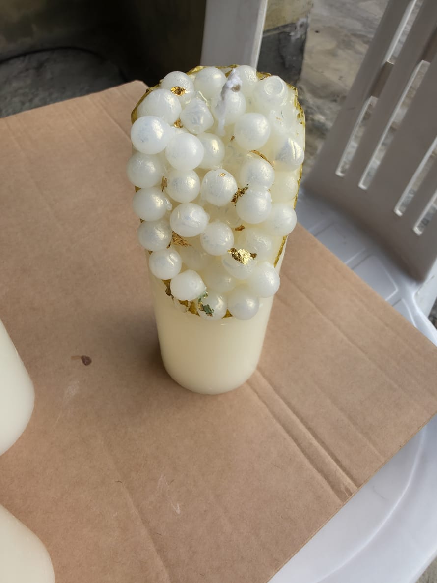Pearl Pillar Candles