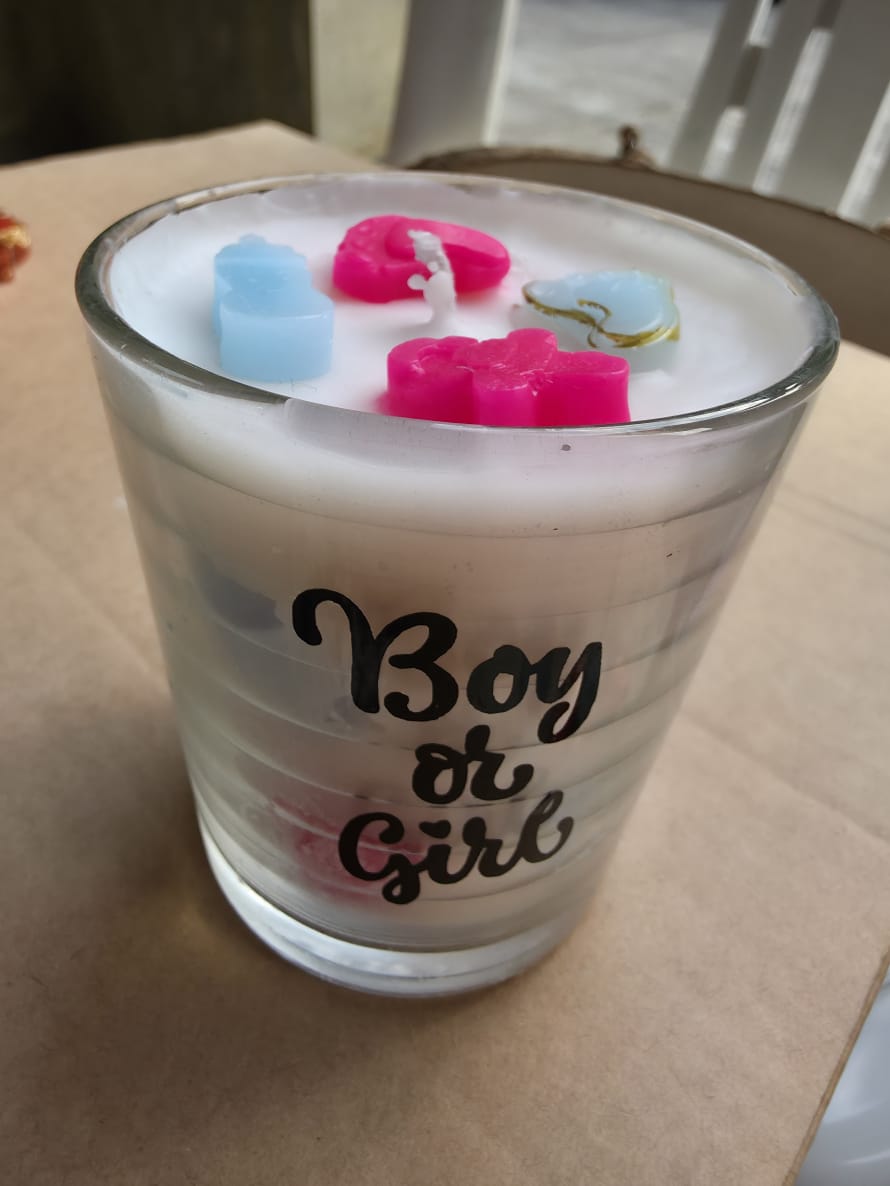 Gender Reveal Candle