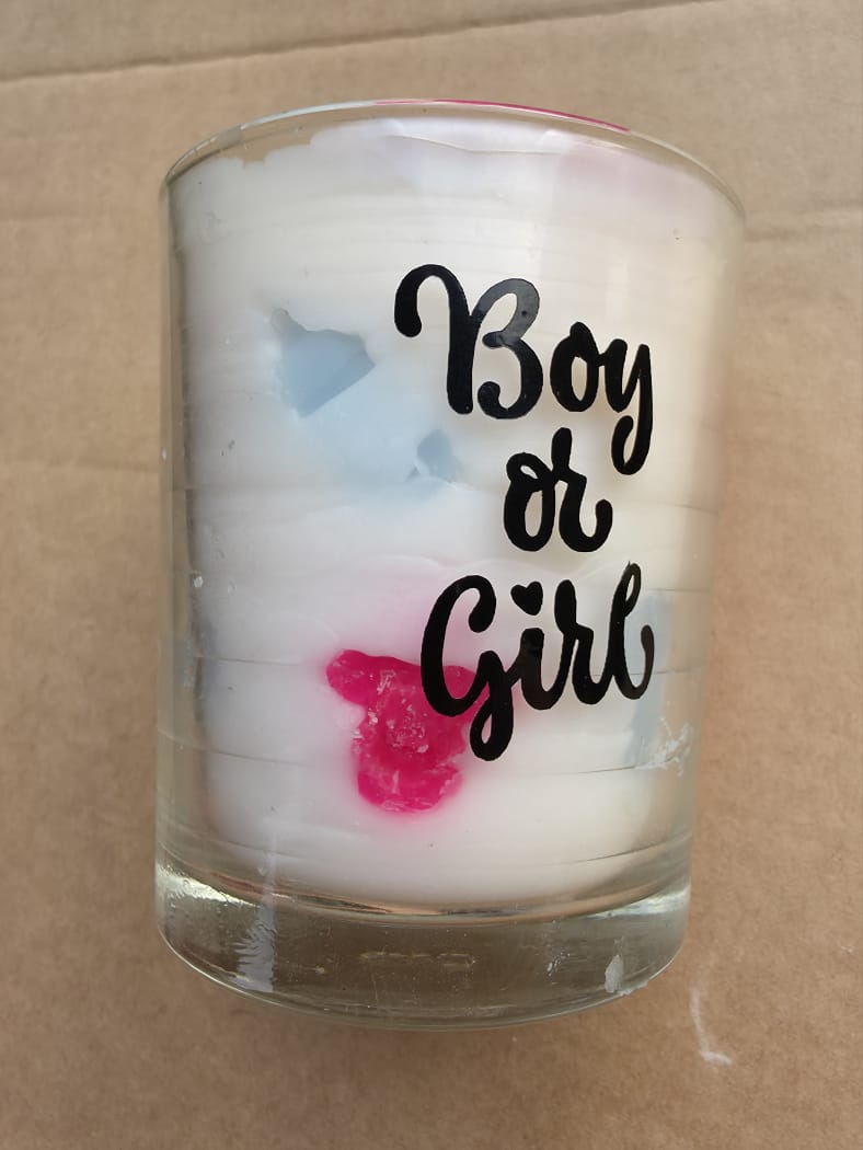 Gender Reveal Candle