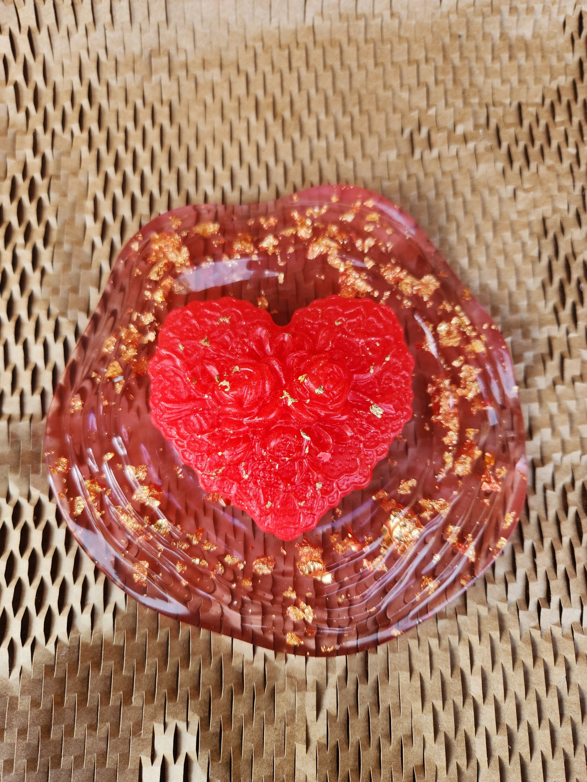 large heart with flowers