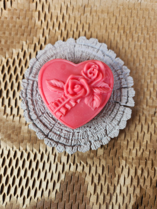 large heart with flowers in middle
