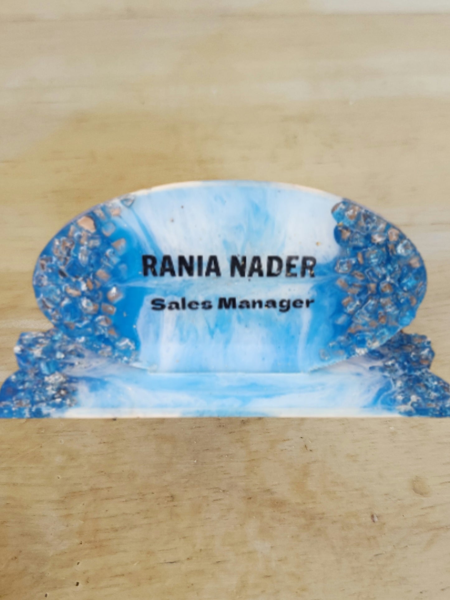 Manager Oval Resin Sheild