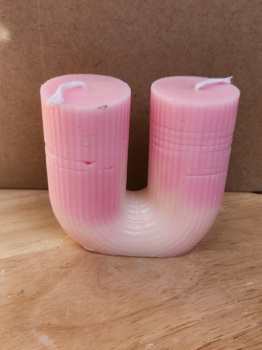 U shaped candle