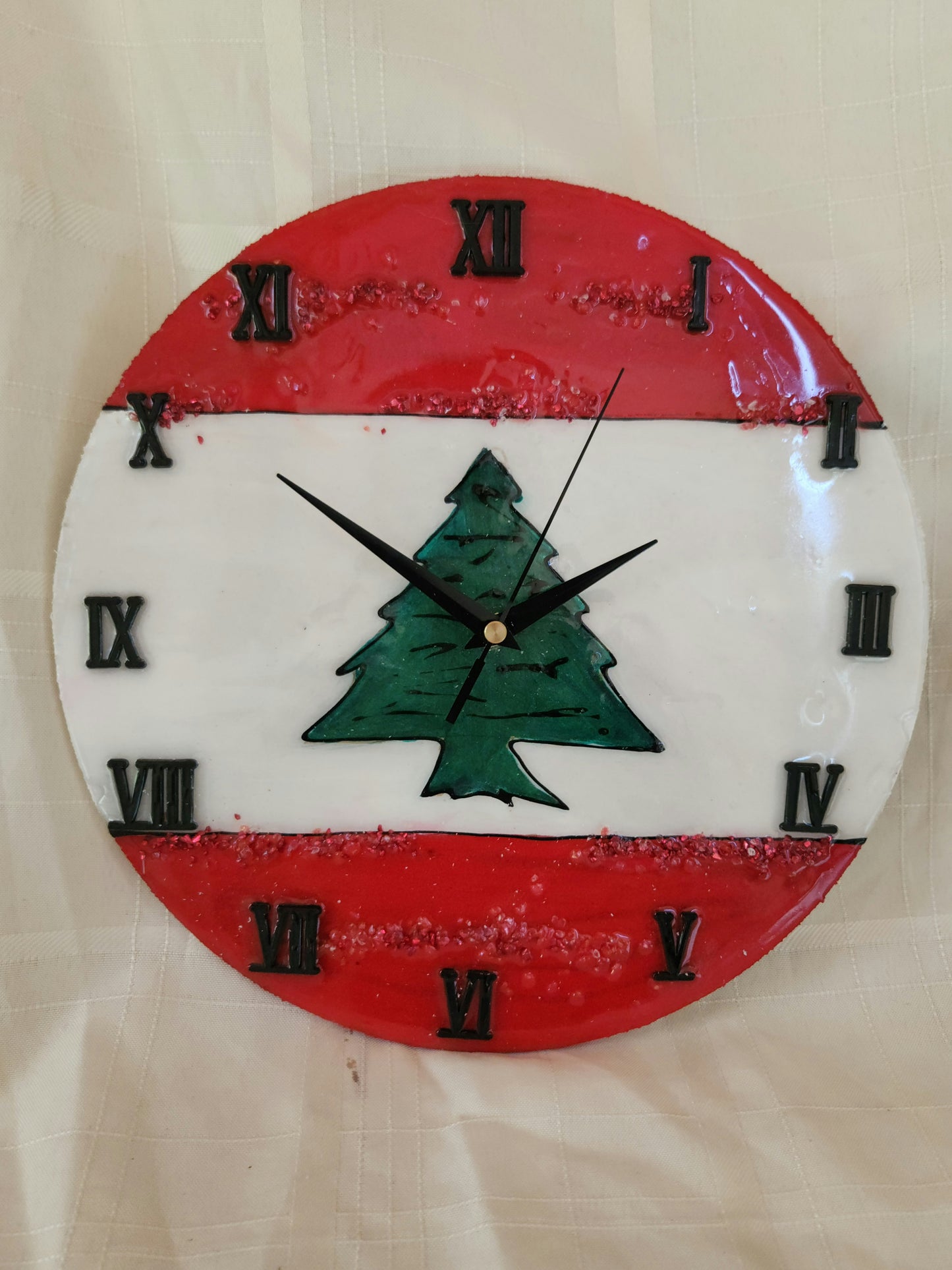 Customized Lebanon resin clock