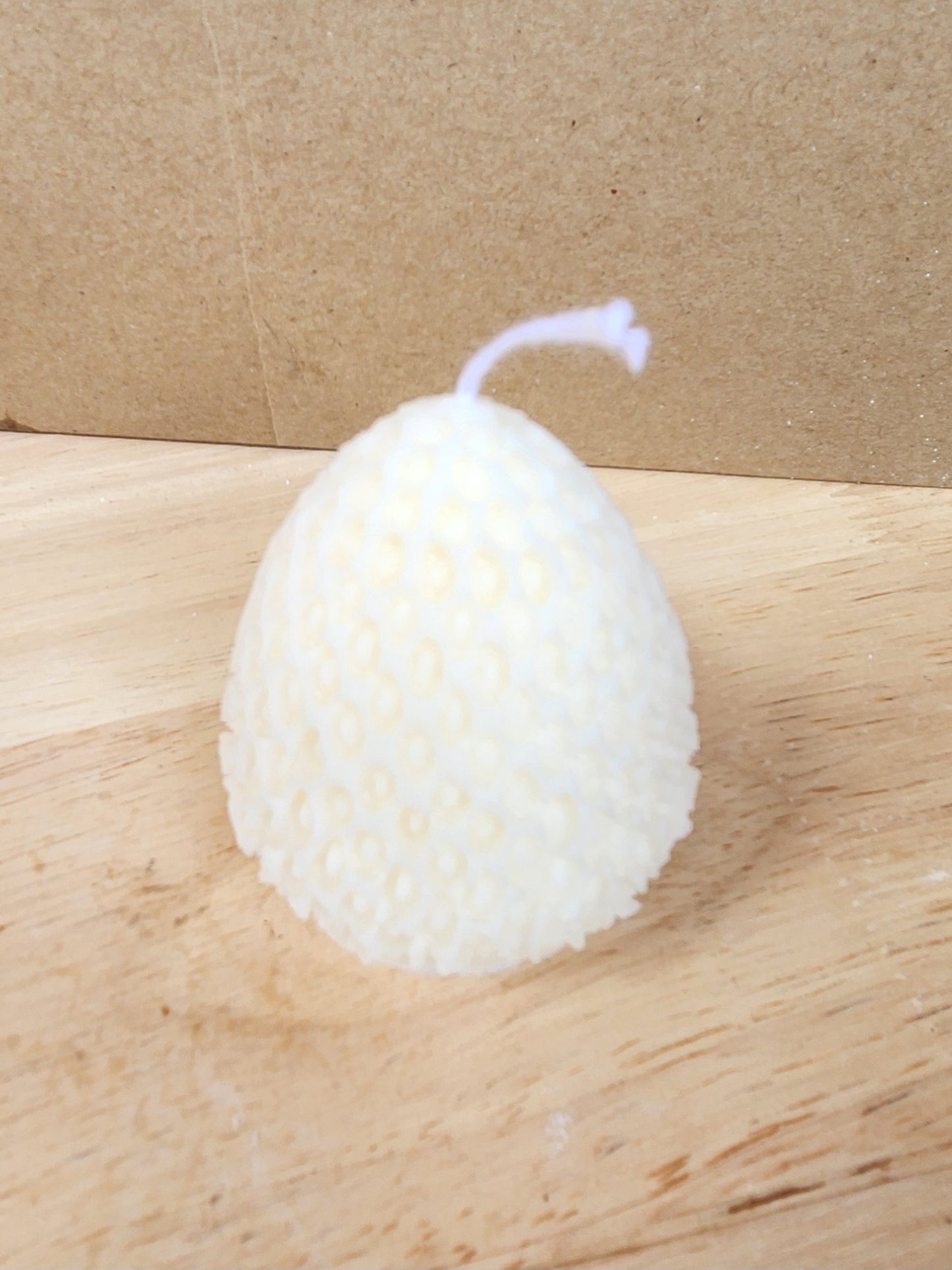 Strawberry shaped candles