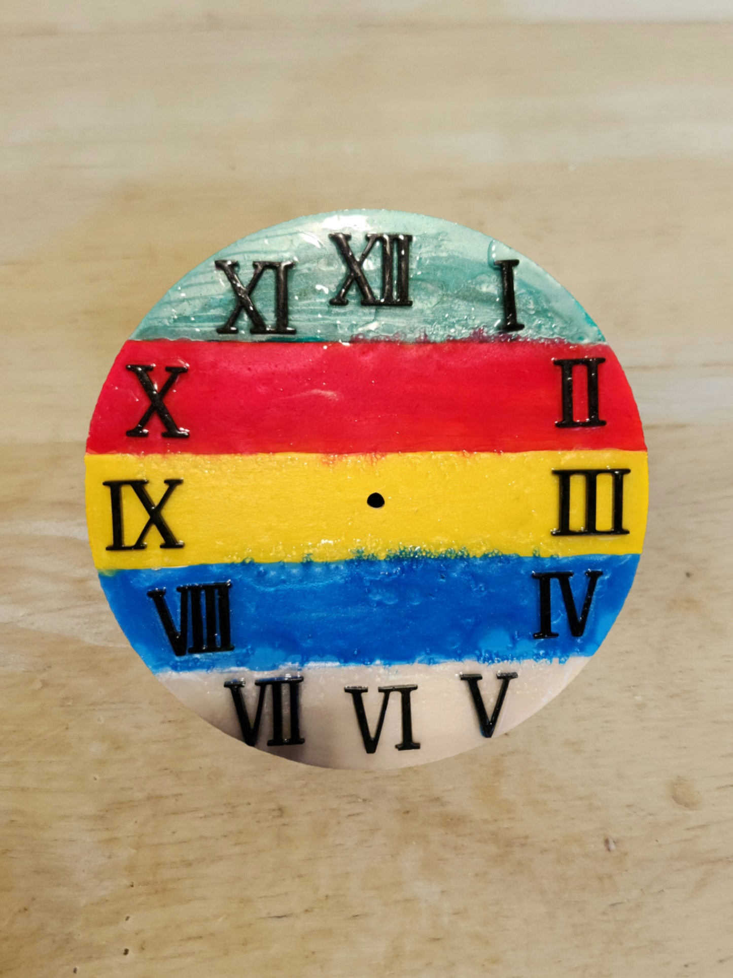 Customized Druze resin clock