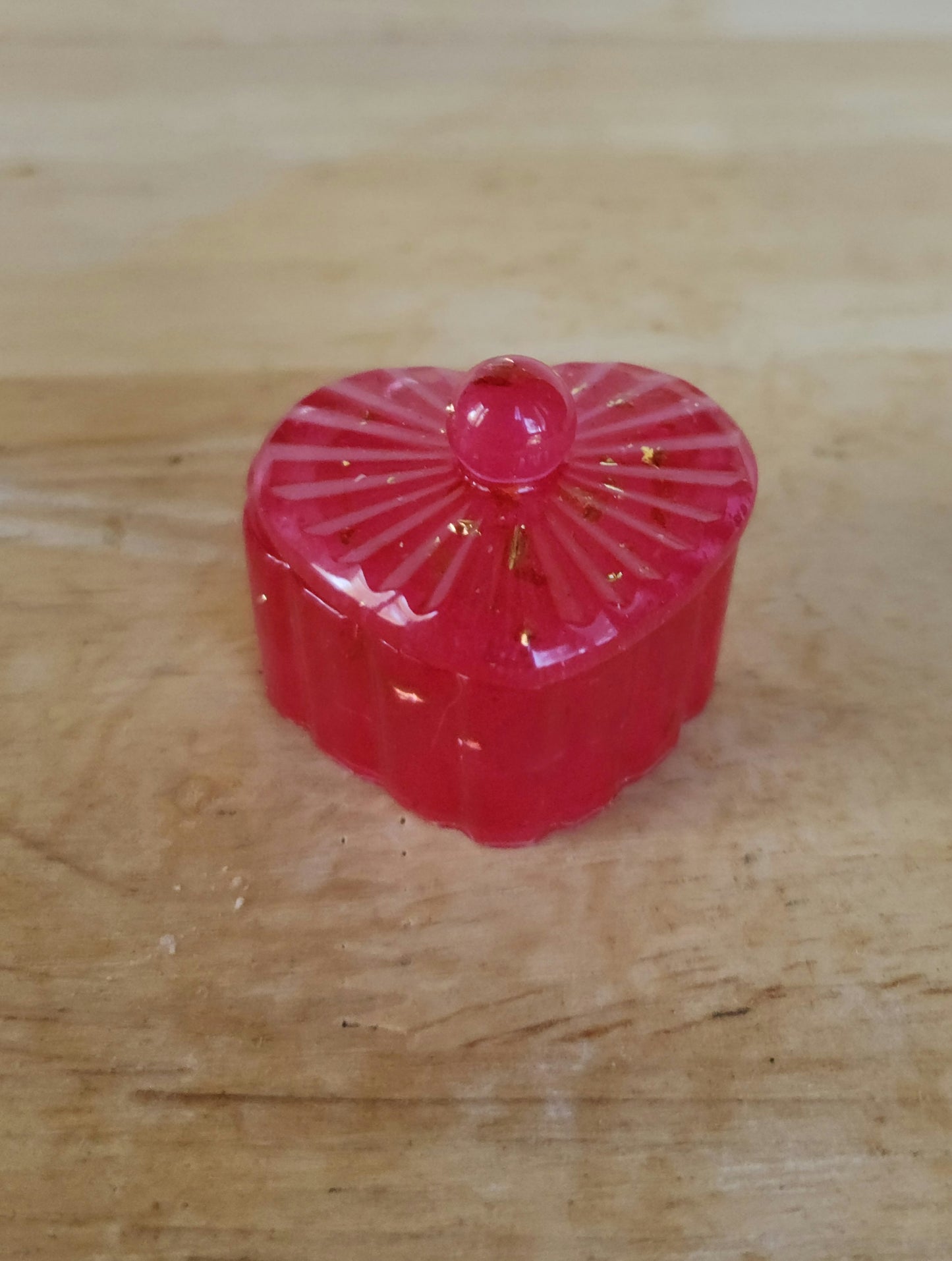 Storage Resin Heart Jar