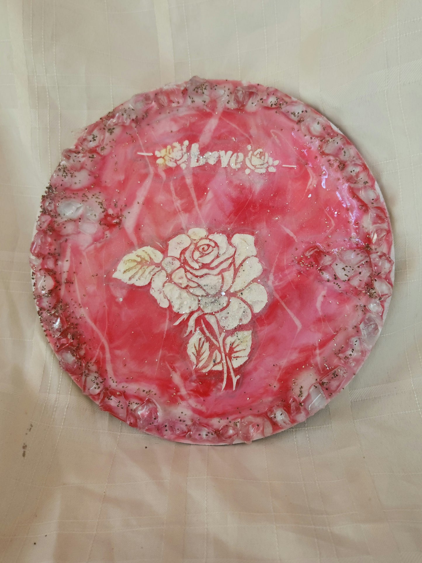 Customized resin frame/ clock with stencil