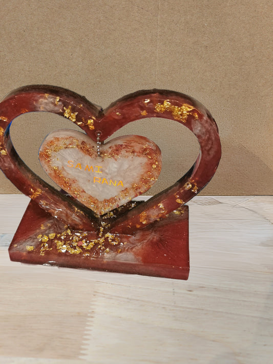 Double heart keepsake