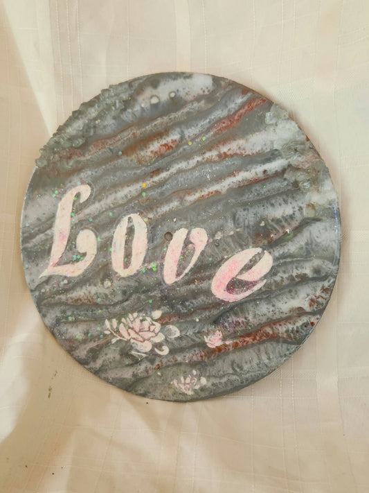 Customized resin frame/ clock with stencil