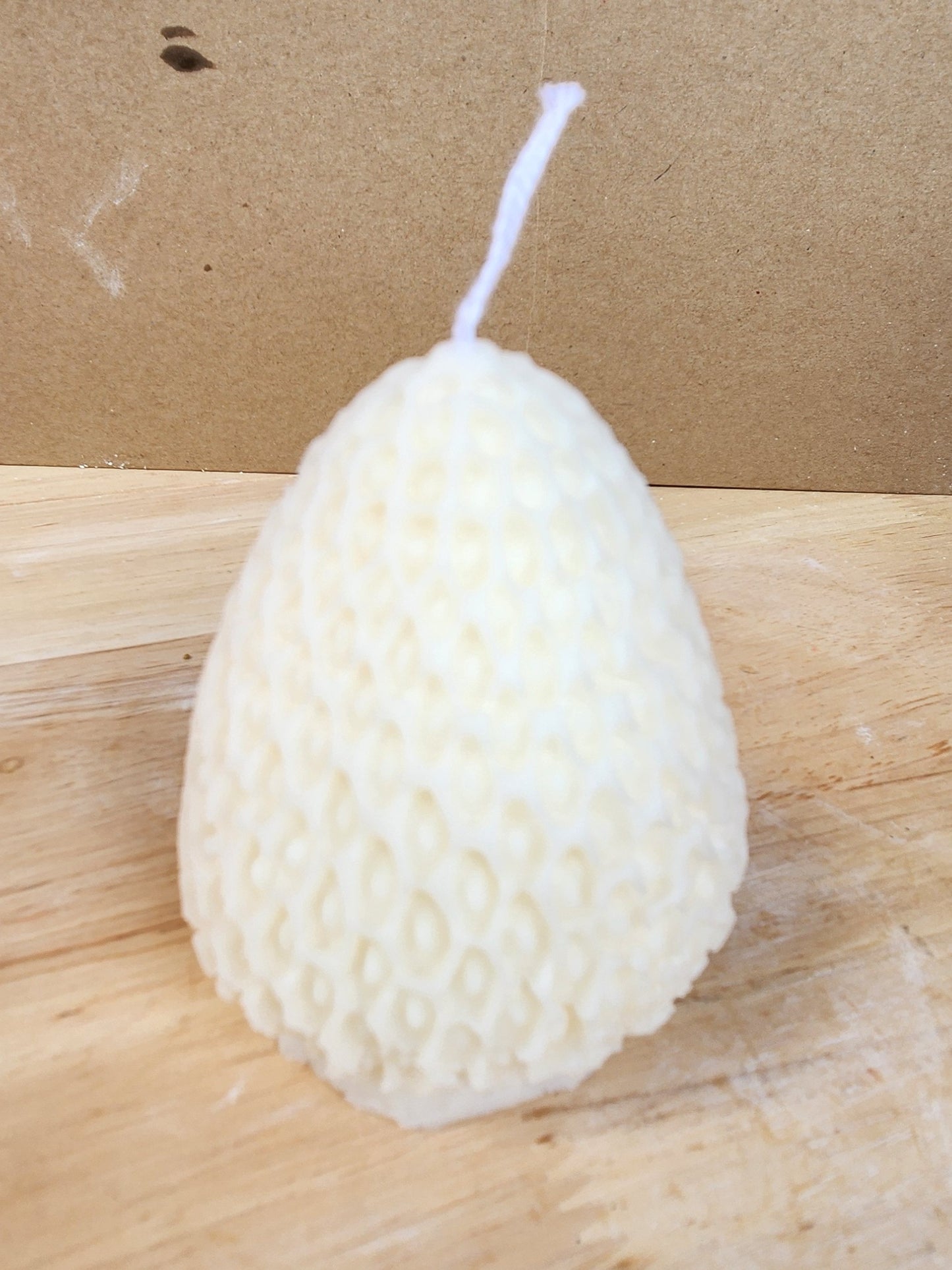 Strawberry shaped candles