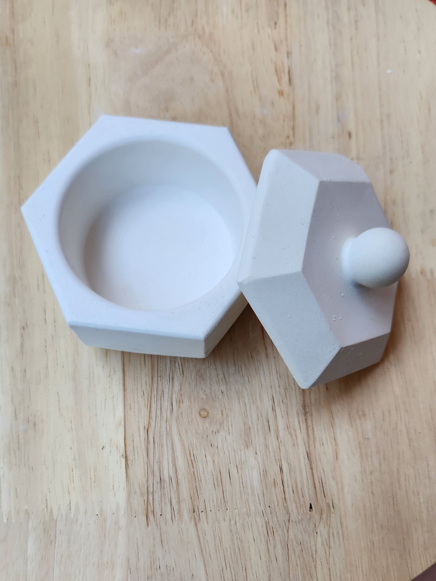 Storage Hexagonal Jar