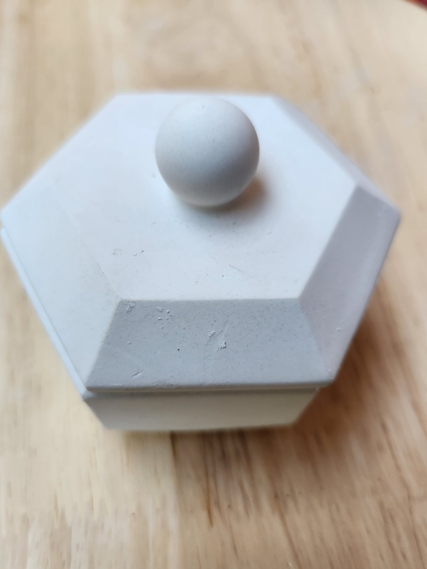 Storage Hexagonal Jar