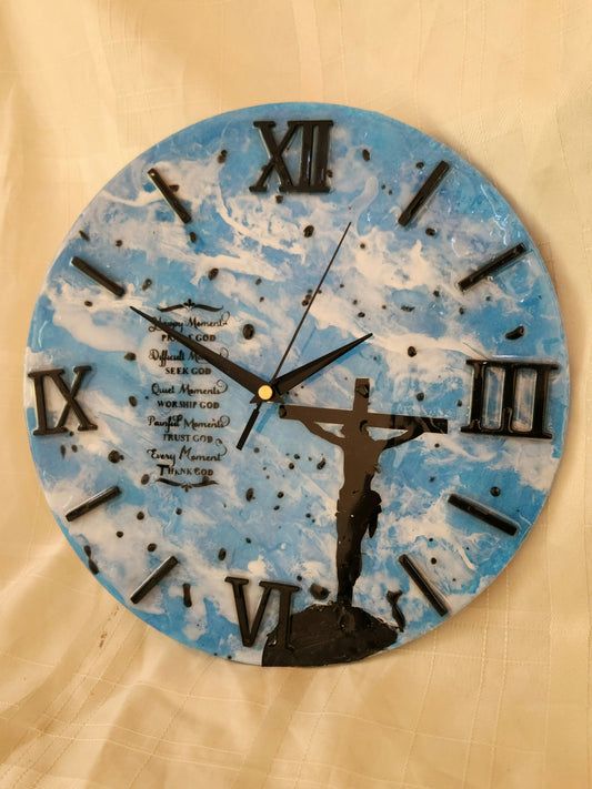Customized Christian resin clock