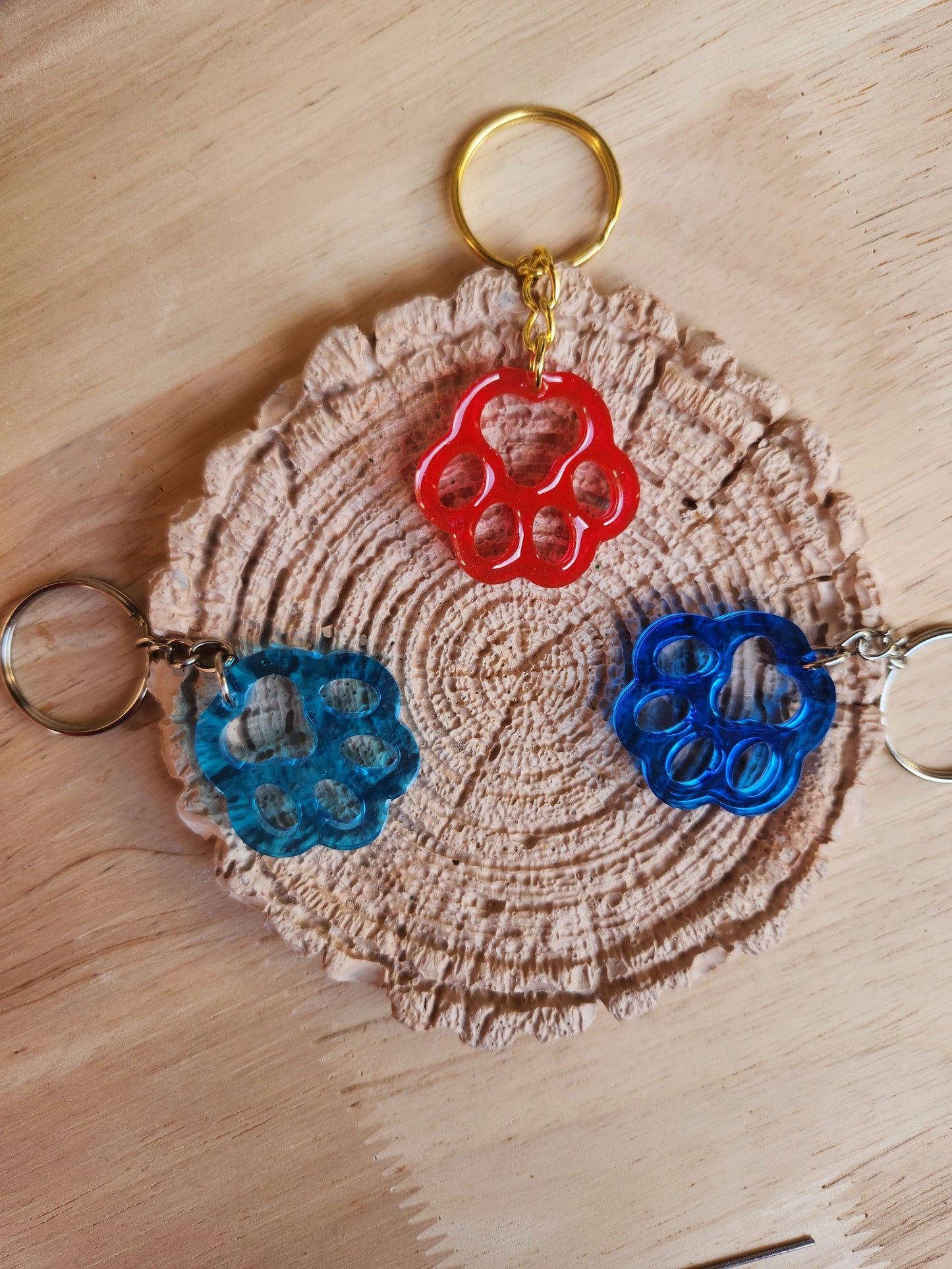 Paw keychains