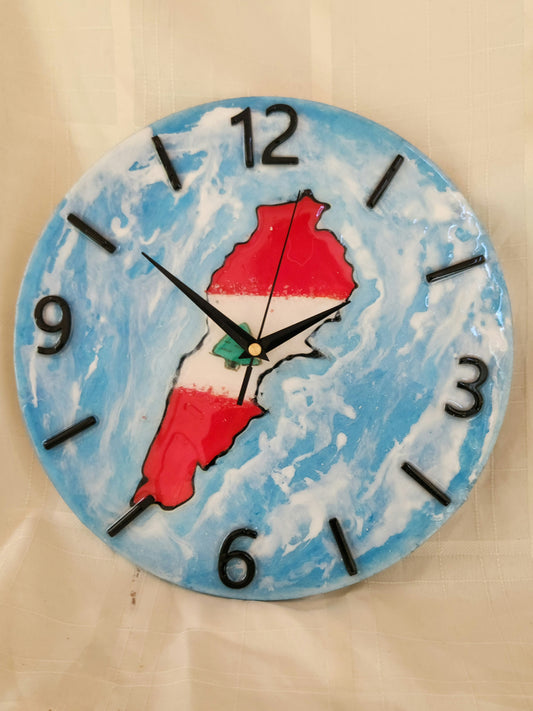 Customized Lebanon resin clock