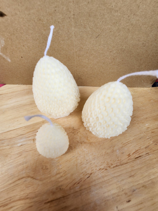 Strawberry shaped candles