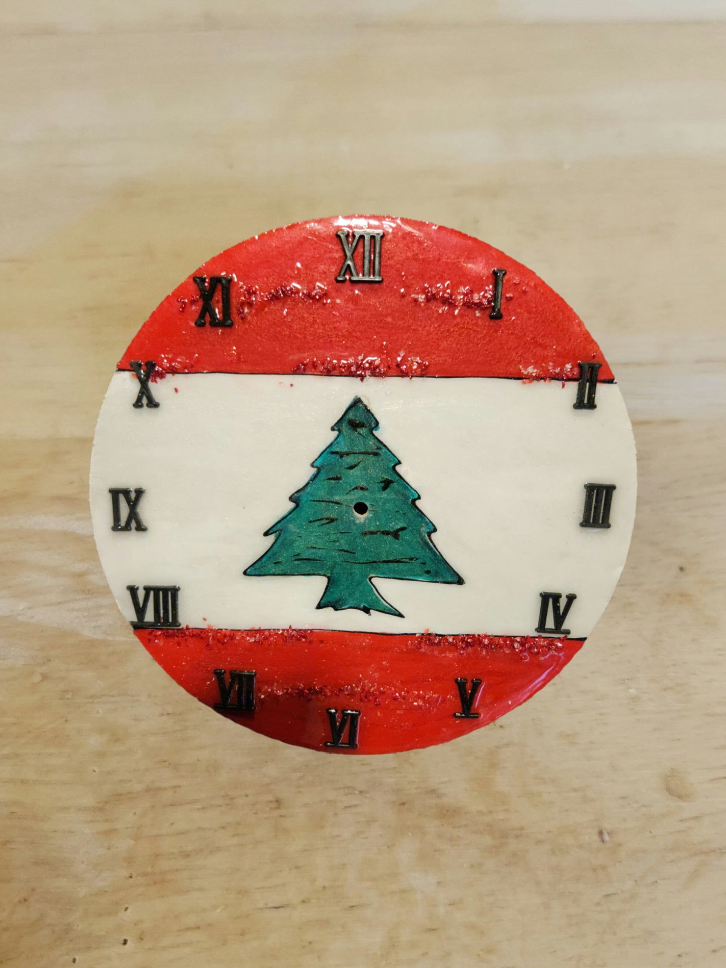 Customized Lebanon resin clock