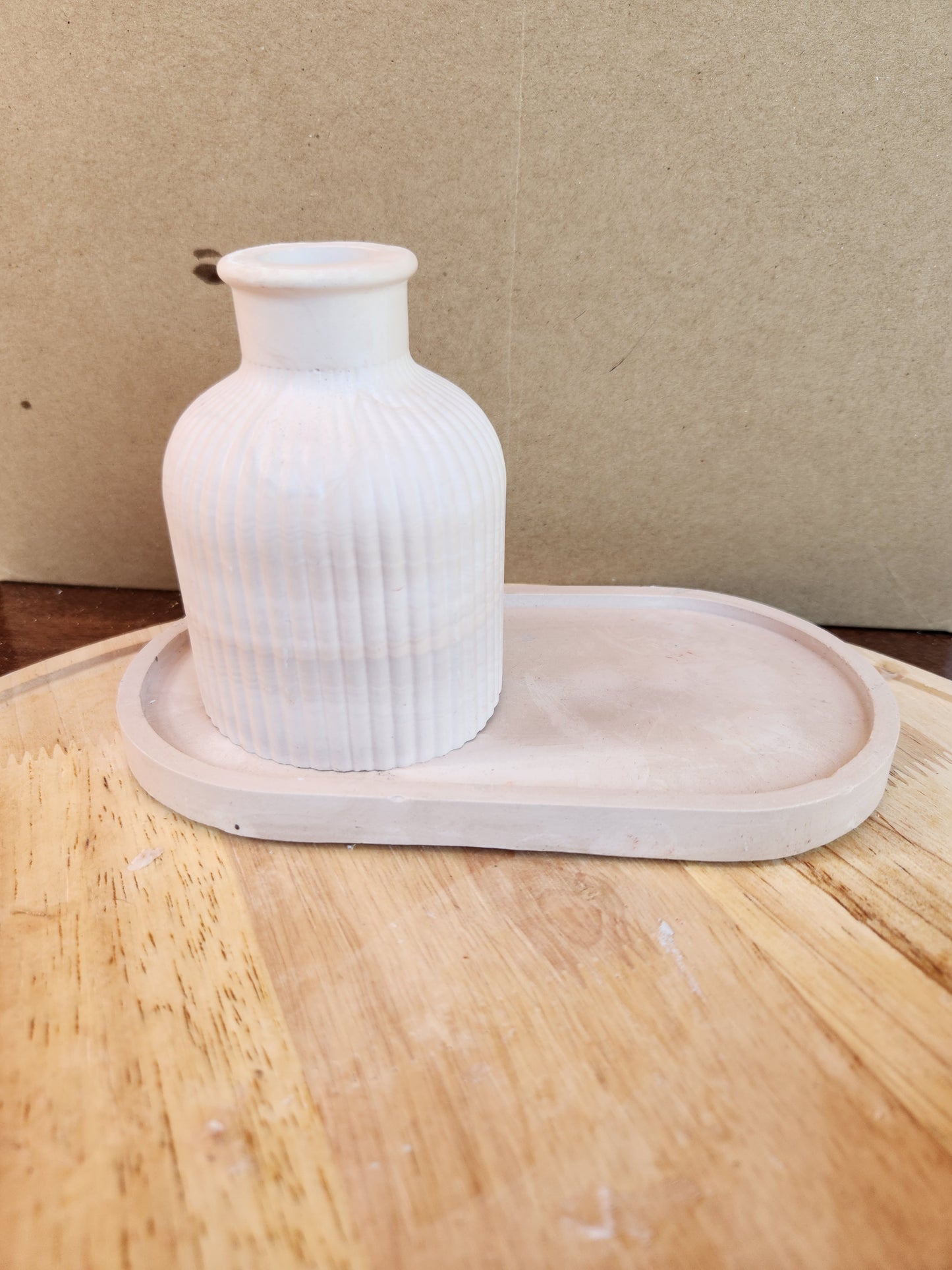 stripped vase